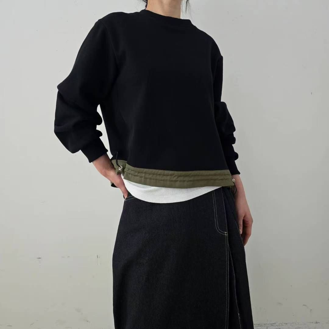 韓國直送Drawstring Sweatshirt - HLY &amp; CHOCCICO