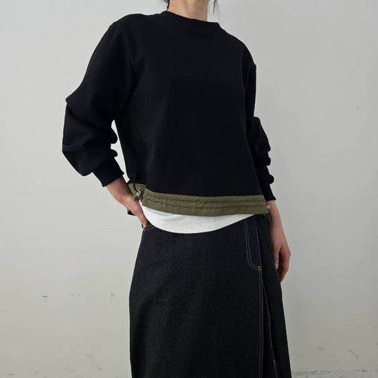 韓國直送Drawstring Sweatshirt