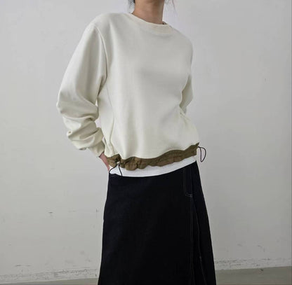 韓國直送Drawstring Sweatshirt - HLY &amp; CHOCCICO