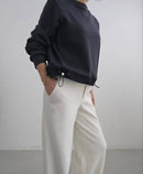 韓國直送Drawstring Sweatshirt - HLY & CHOCCICO