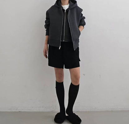 韓國直送 Double Hooded Jacket - HLY &amp; CHOCCICO