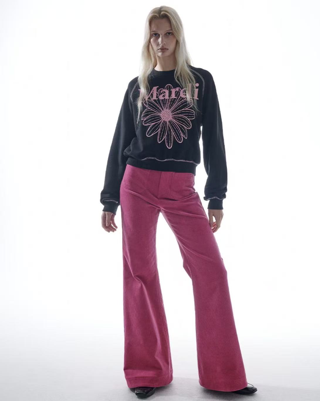 Mardi Sweatshirt Raglan Flowermardi - HLY & CHOCCICO