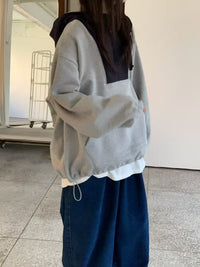 韓國直送Chic Color-Block Hoodie - HLY & CHOCCICO