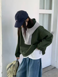 韓國直送Chic Color-Block Hoodie - HLY & CHOCCICO