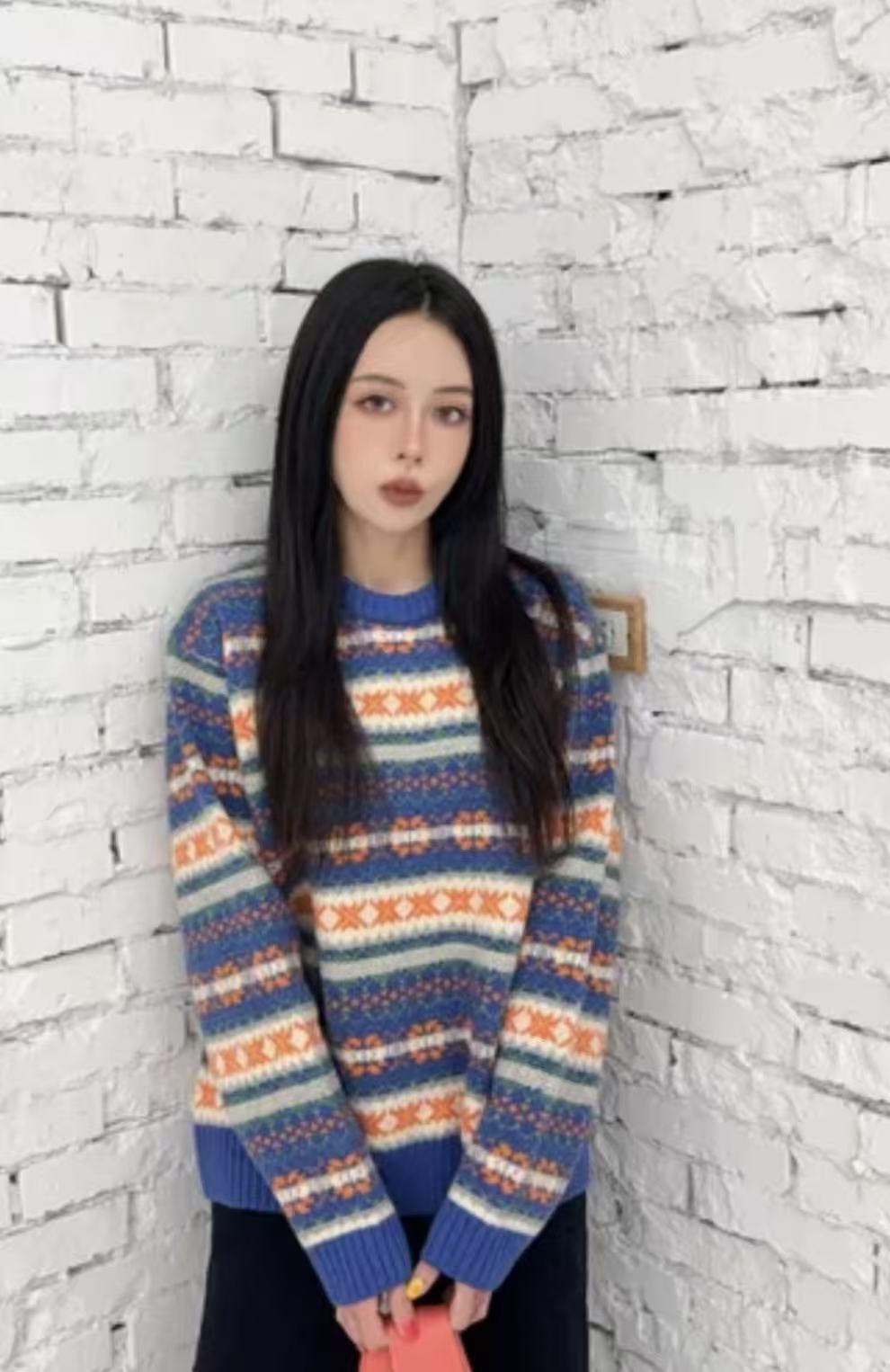 韓國直送Vintage knit sweater - HLY &amp; CHOCCICO