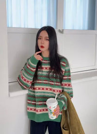 韓國直送Vintage knit sweater - HLY & CHOCCICO