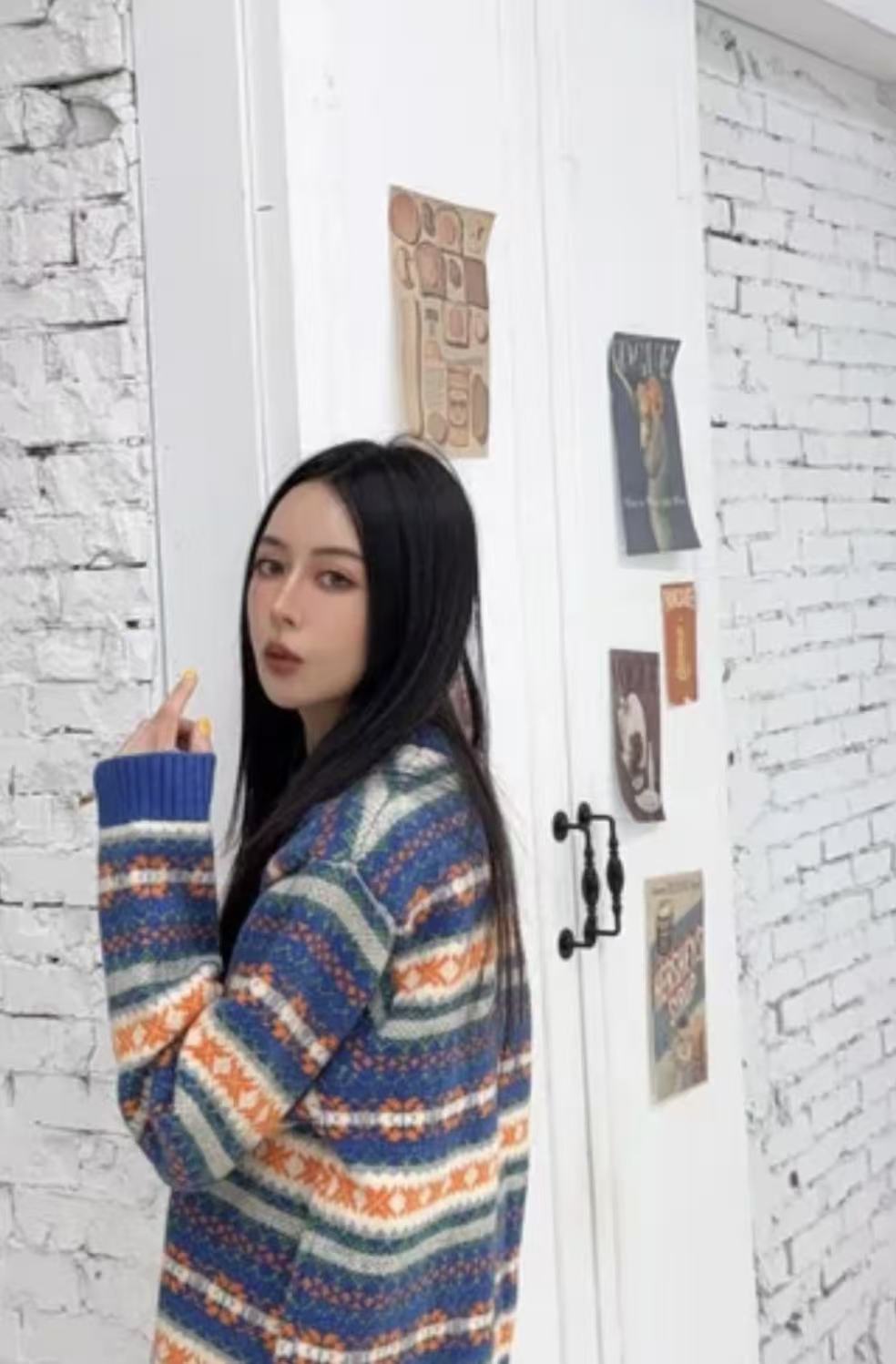 韓國直送Vintage knit sweater - HLY & CHOCCICO