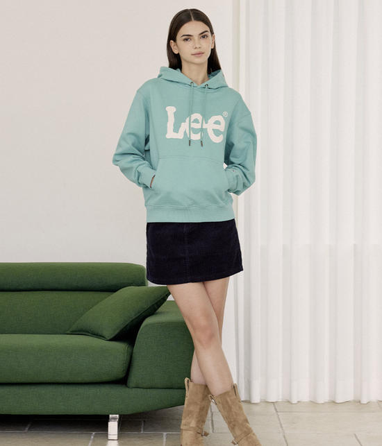 韓國直送 Lee Big Twitch Logo Hooded