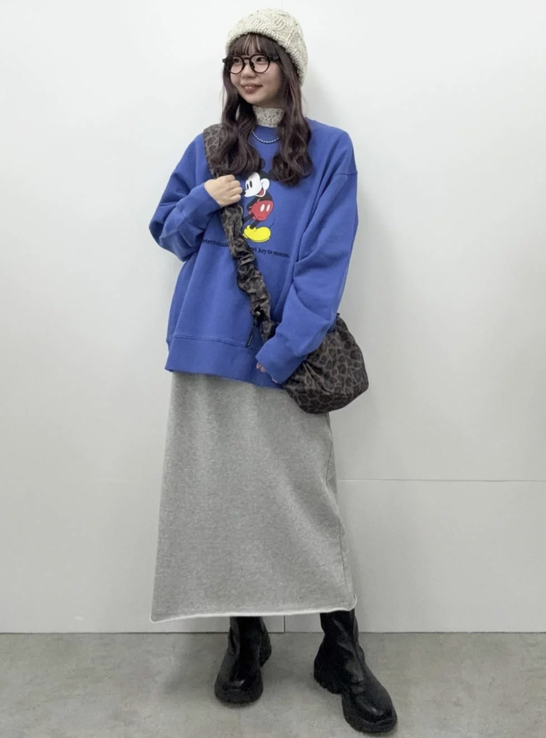 日本直送Narrow Skirt With Back Fleece - HLY &amp; CHOCCICO