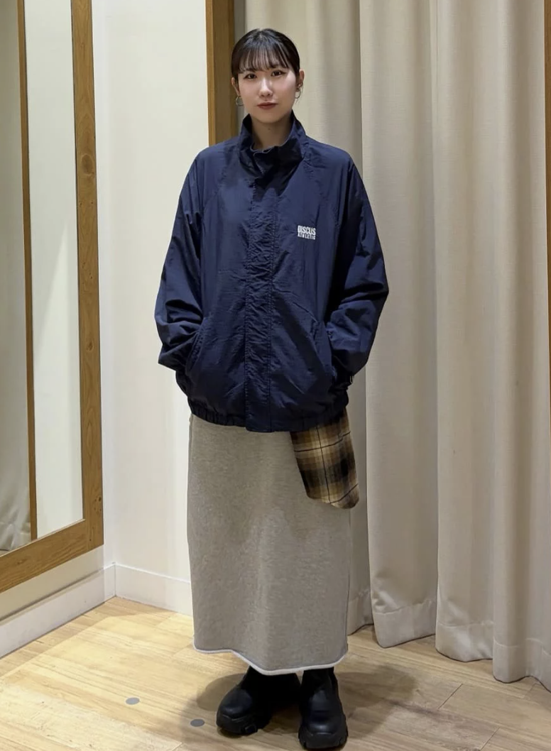 日本直送Narrow Skirt With Back Fleece - HLY &amp; CHOCCICO