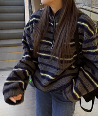 韓國直送 Casual Fleece Half-Zip - HLY & CHOCCICO