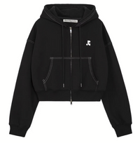 RR Stitch Cropped Hood Zip up - HLY & CHOCCICO