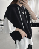 韓國直送Stylish Hooded Knit Top - HLY & CHOCCICO