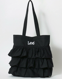 日本直送Lee Ruffle Canvas Denim Logo Embroidery Tote Bag - HLY & CHOCCICO