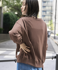 日本直送DISCUS Skipper U-Neck Back Fleece Sweatshirt