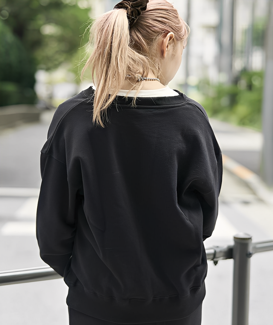 日本直送DISCUS Skipper U-Neck Back Fleece Sweatshirt