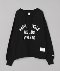 日本直送DISCUS Skipper U-Neck Back Fleece Sweatshirt