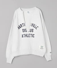 日本直送DISCUS Skipper U-Neck Back Fleece Sweatshirt