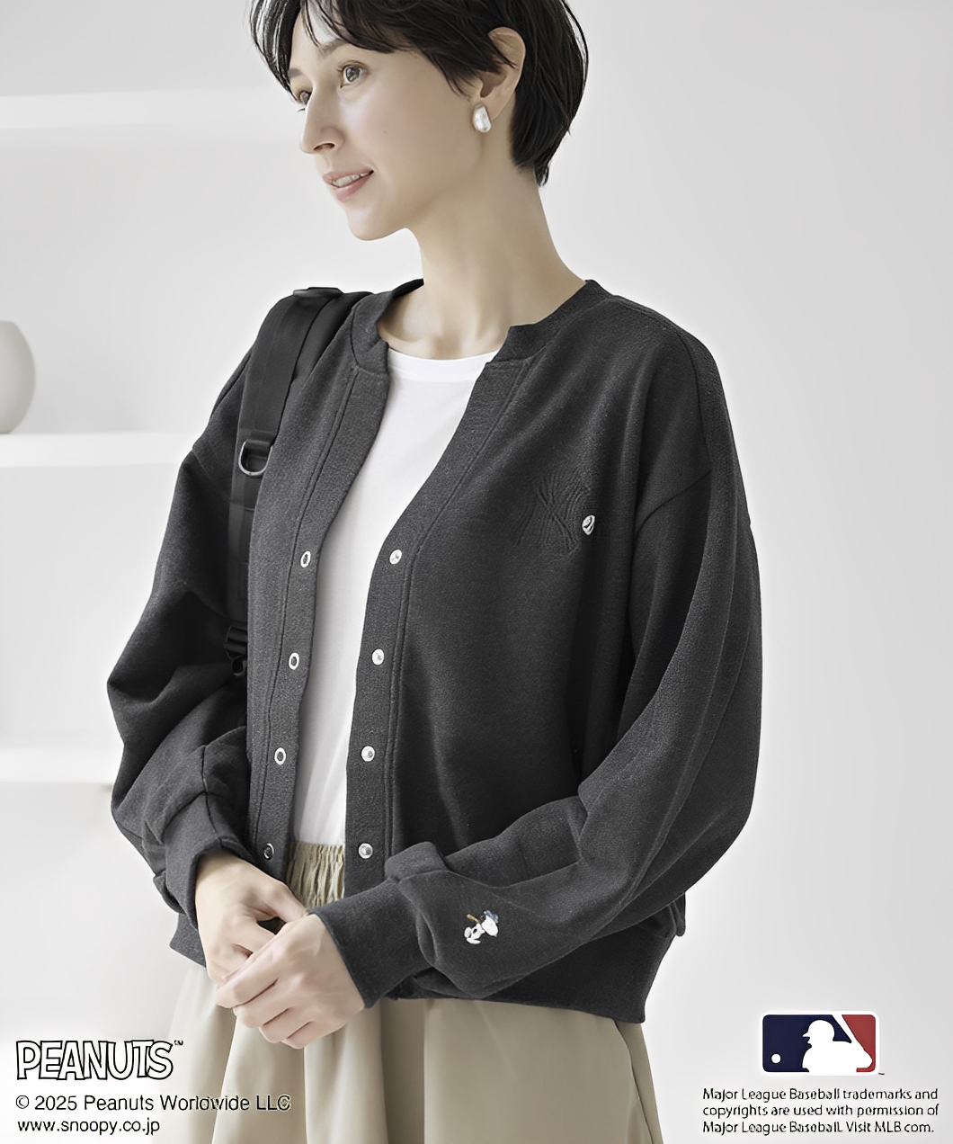 日本直送PEANUTS x MLB COLLECTION by ROPE' PICNIC Cardigan