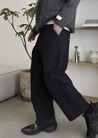 韓國直送Straight quilted loose pants