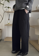 韓國直送Straight quilted loose pants