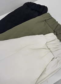 韓國直送Straight quilted loose pants