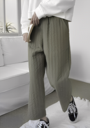 韓國直送Straight quilted loose pants
