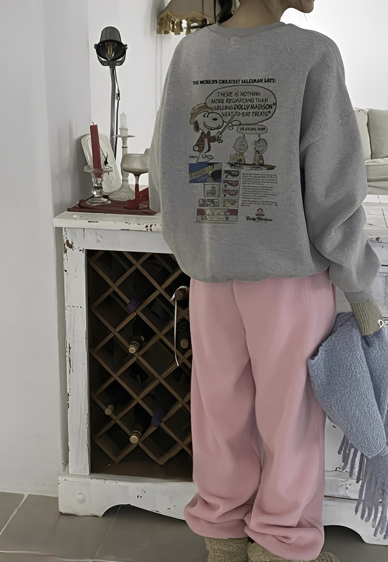 韓國直送Snoopy Graphic Sweatshirt - HLY &amp; CHOCCICO