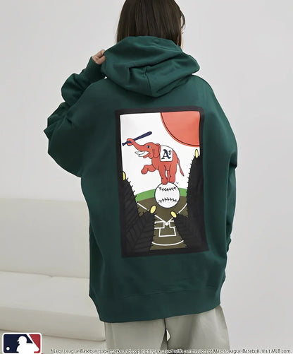 日本直送 MLB 別注Hanafuda Back Print Hoodie - HLY &amp; CHOCCICO