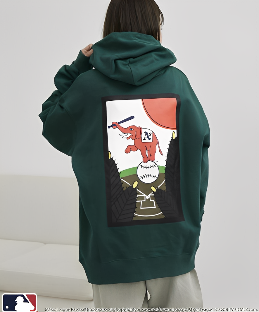 日本直送 MLB 別注Hanafuda Back Print Hoodie