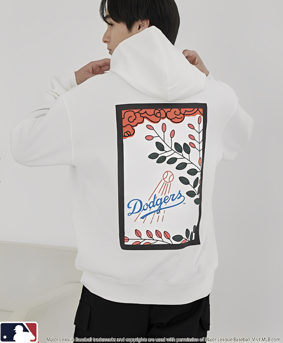 日本直送 MLB 別注Hanafuda Back Print Hoodie