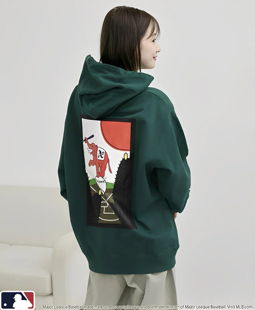 日本直送 MLB 別注Hanafuda Back Print Hoodie - HLY &amp; CHOCCICO