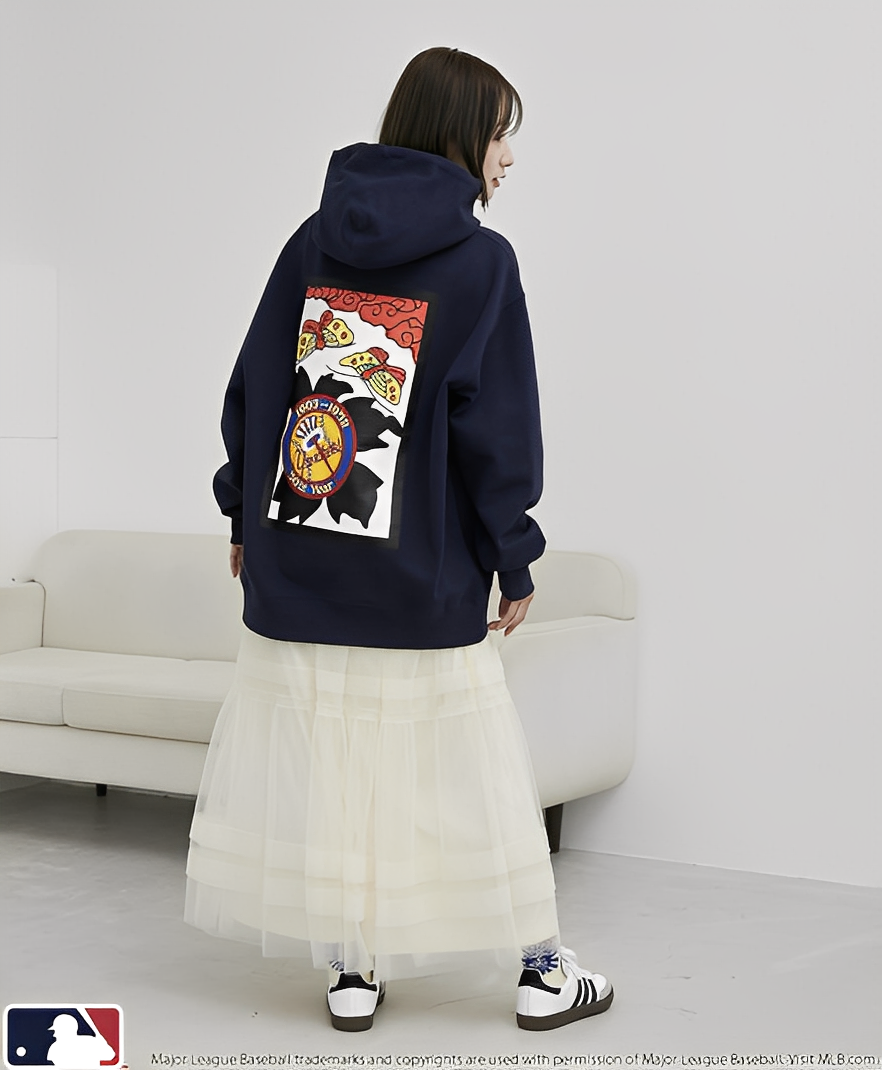 日本直送 MLB 別注Hanafuda Back Print Hoodie