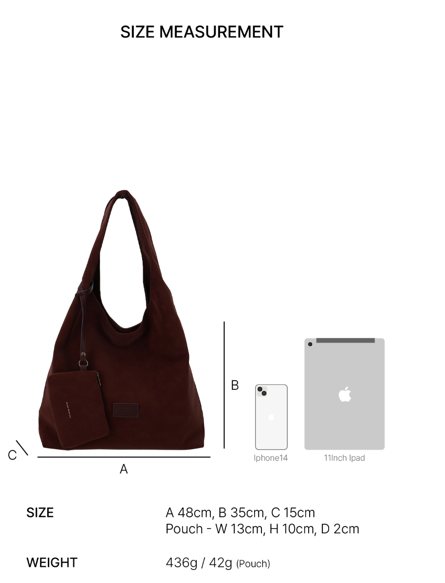 韓國直送Alice Martha Suede Tote bag