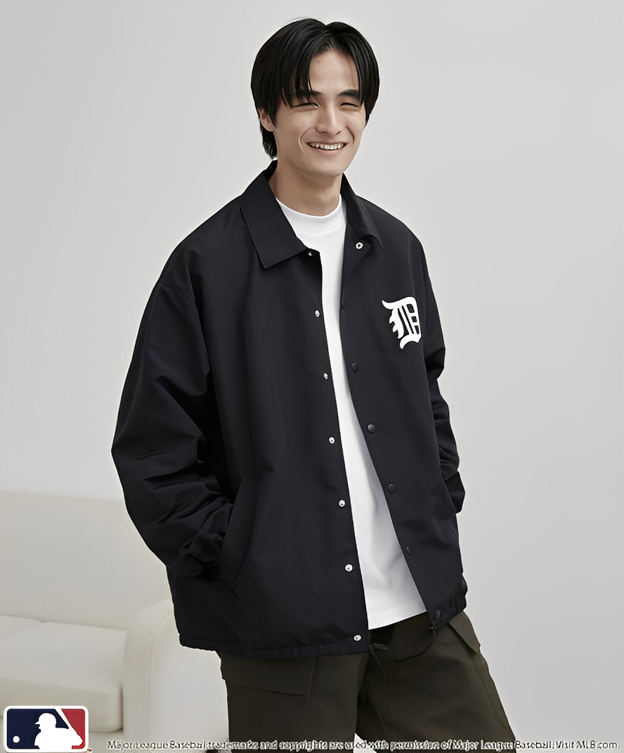 日本直送 MLB 別注Hanafuda Back Print Coach Jacket