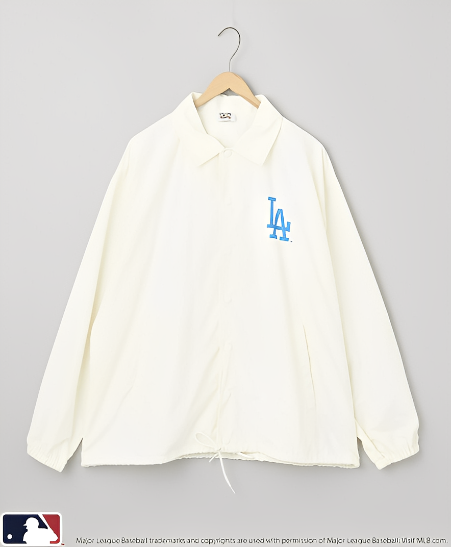 日本直送 MLB 別注Hanafuda Back Print Coach Jacket - HLY &amp; CHOCCICO