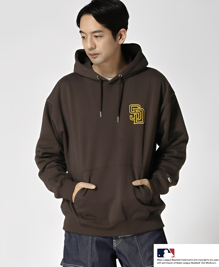 日本直送MLB Back Logo Brushed Hoodie