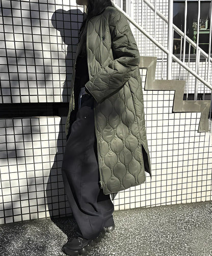 日本直送U.S. POLO ASSN.  Nylon Quilted Long Coat - HLY &amp; CHOCCICO