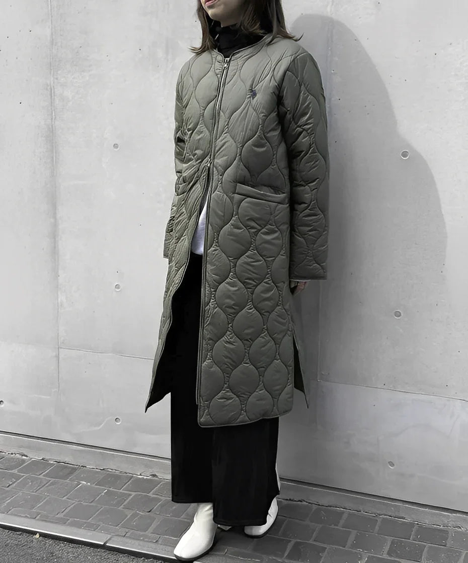 日本直送U.S. POLO ASSN.  Nylon Quilted Long Coat - HLY &amp; CHOCCICO