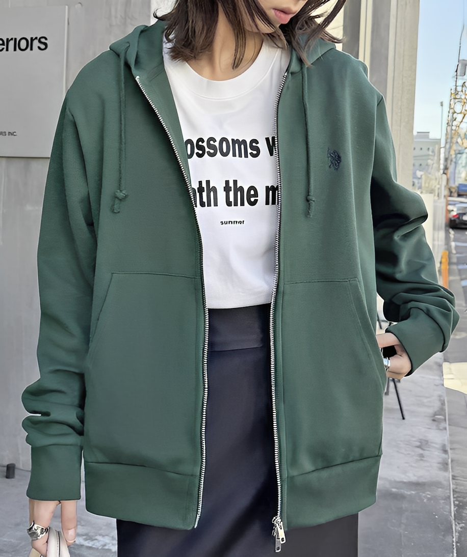 日本直送U.S. POLO ASSN Double Zip Hoodie - HLY &amp; CHOCCICO