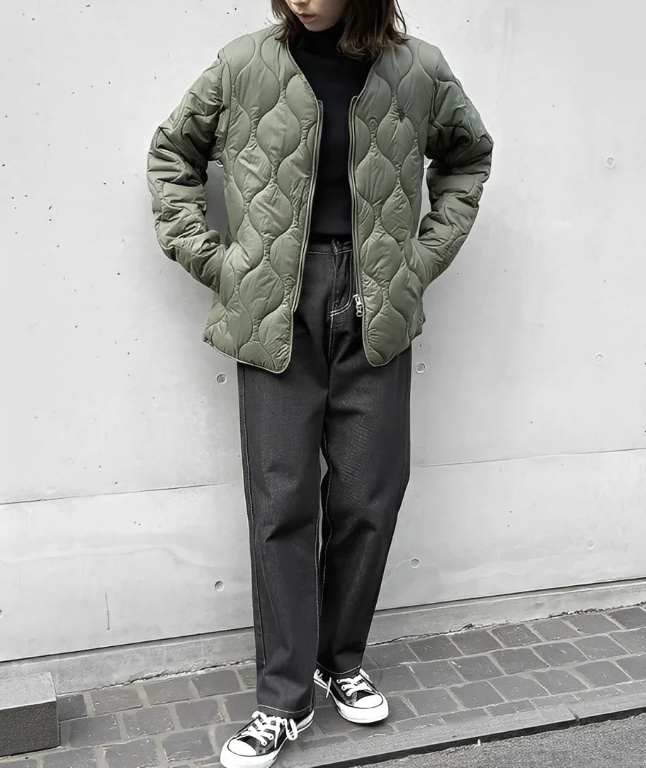 日本直送U.S. POLO ASSN Nylon Quilted Jacket Double Zip - HLY &amp; CHOCCICO