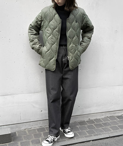 日本直送U.S. POLO ASSN Nylon Quilted Jacket Double Zip - HLY &amp; CHOCCICO