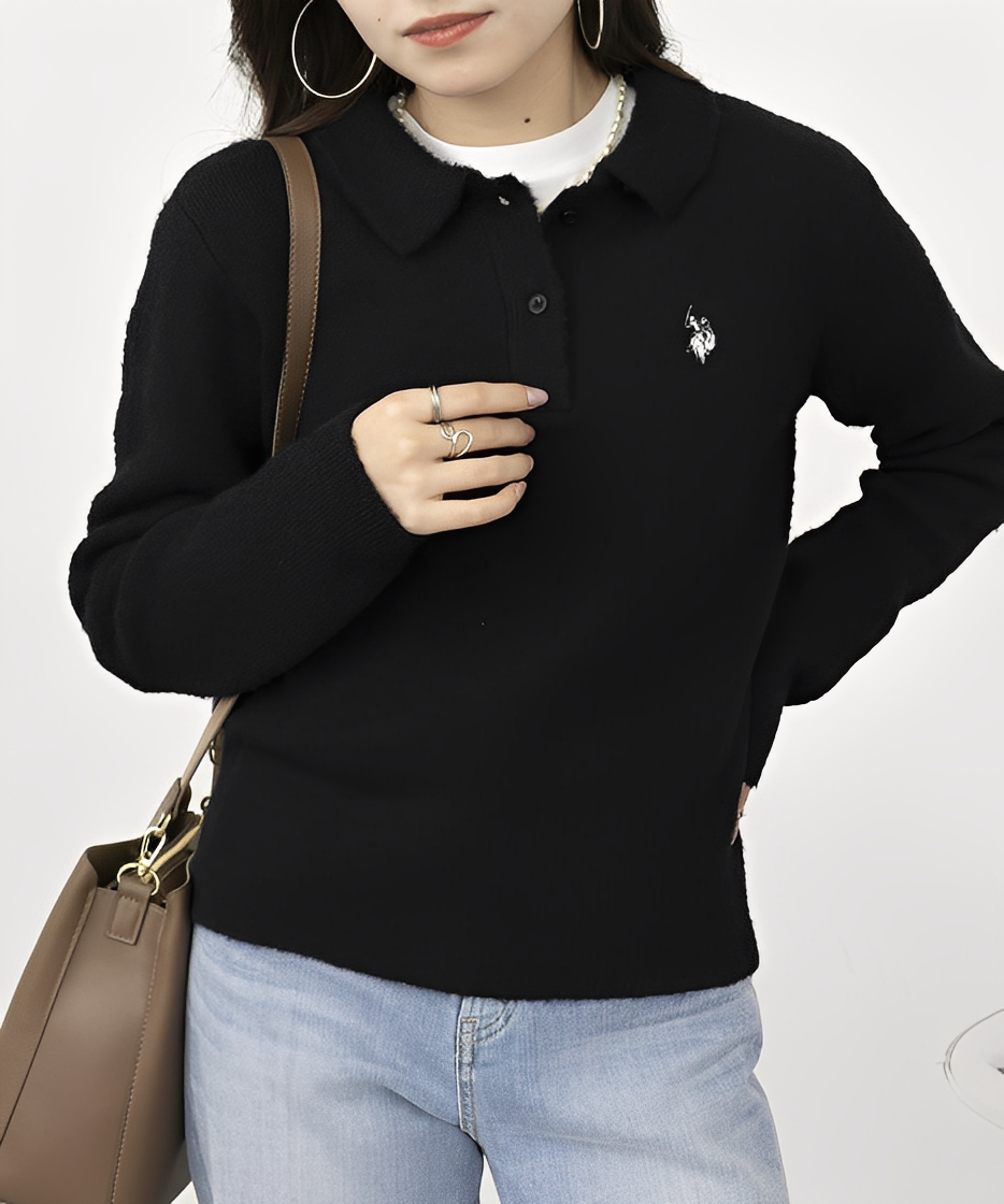 日本直送U.S. POLO ASSN Pony Embroidery Knit - HLY &amp; CHOCCICO