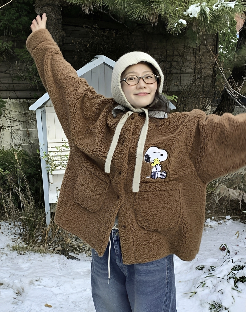 韓國直送Snoopy  Fleece Jacket