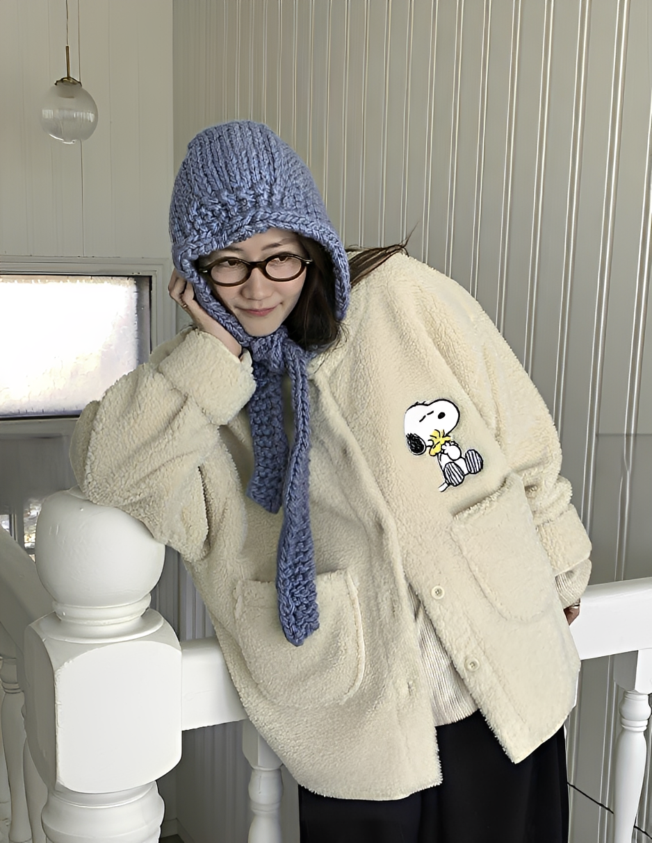 韓國直送Snoopy  Fleece Jacket - HLY &amp; CHOCCICO