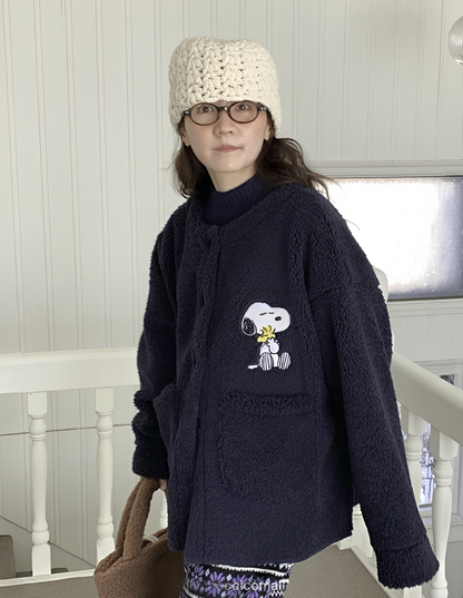 韓國直送Snoopy  Fleece Jacket - HLY &amp; CHOCCICO