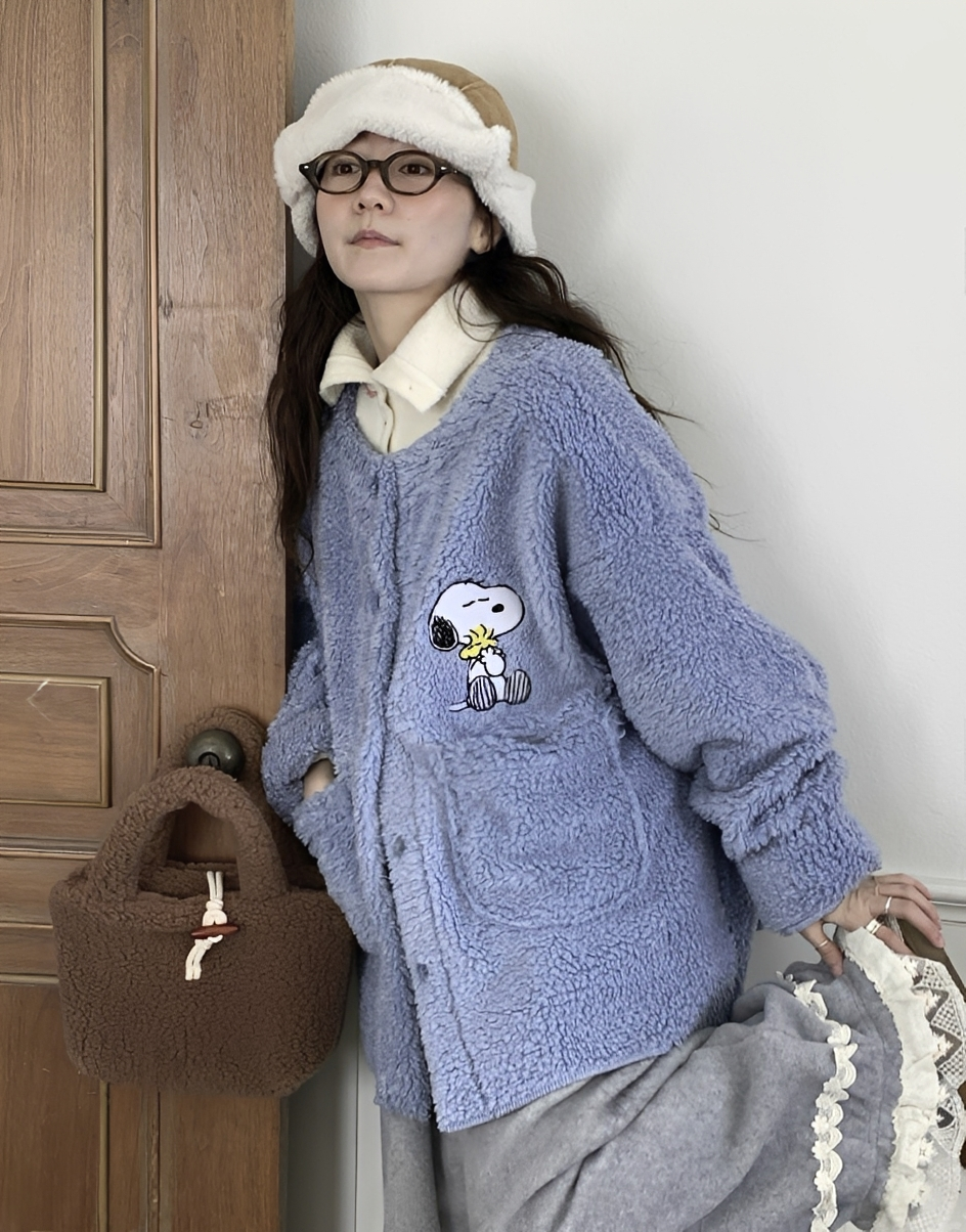 韓國直送Snoopy  Fleece Jacket - HLY &amp; CHOCCICO