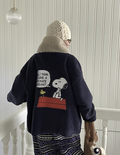 韓國直送Snoopy  Fleece Jacket - HLY &amp; CHOCCICO