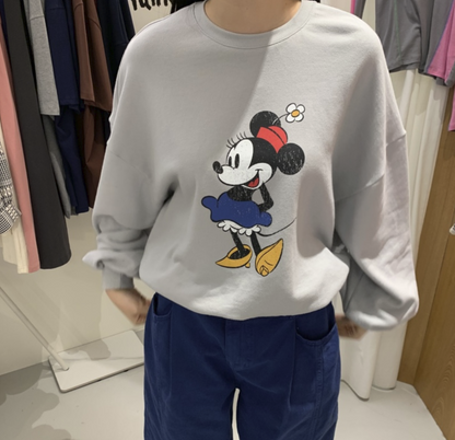 韓國直送Disney Floral Sweatshirt