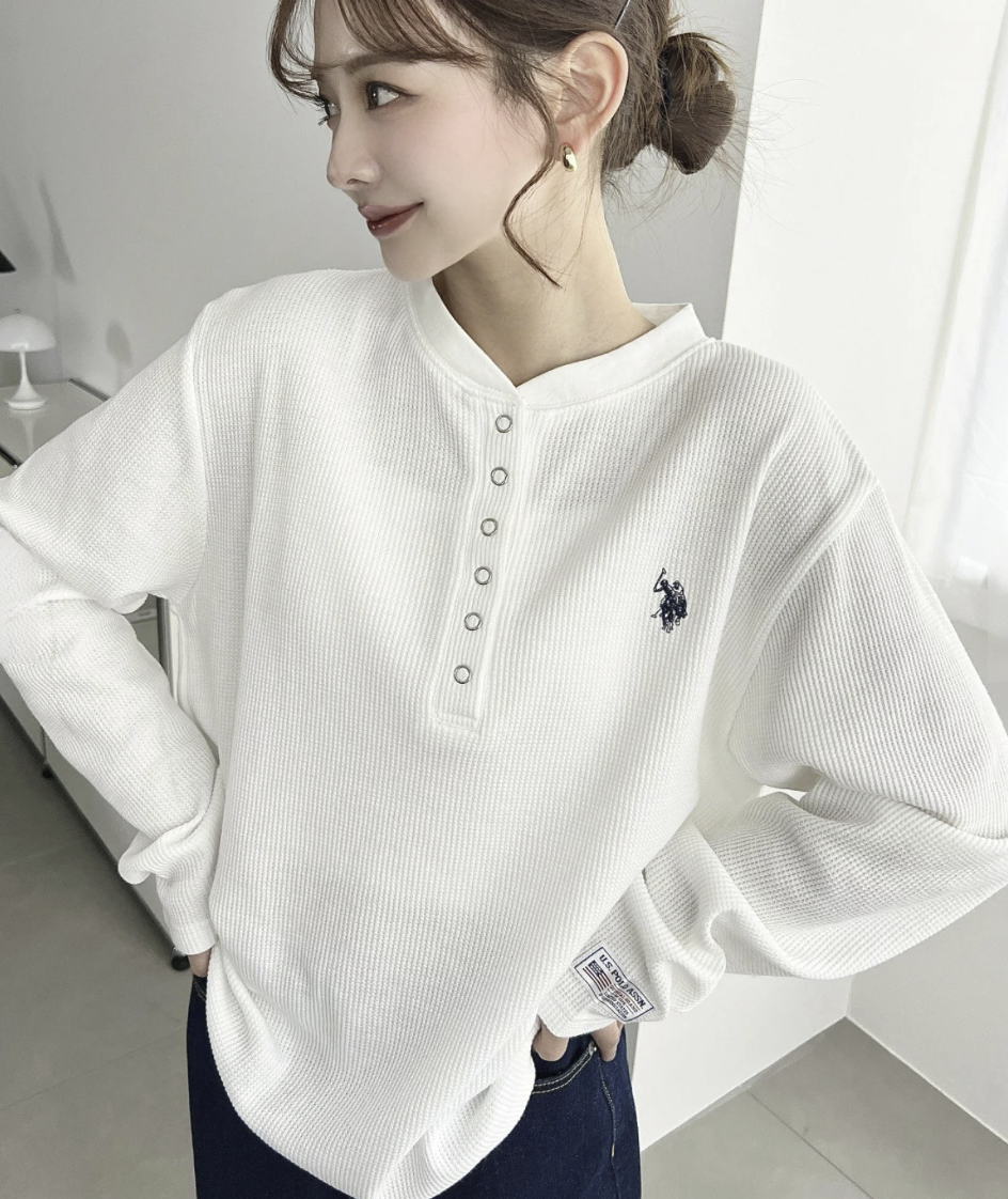 日本直送U.S.POLO ASSN. One-Point Embroidery Long Sleeve
